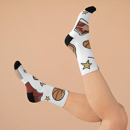 Basketball Go White Socks