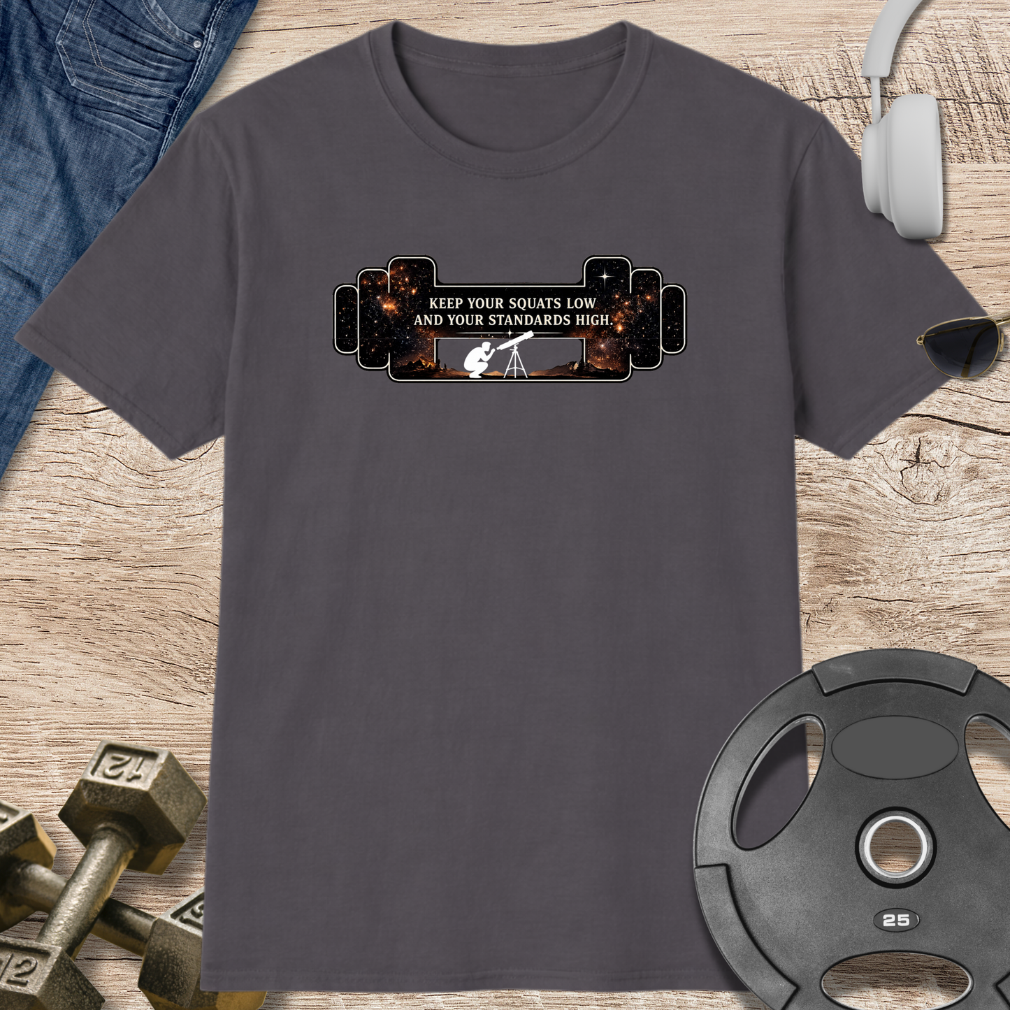 Keep your squat low Barbell T-Shirt