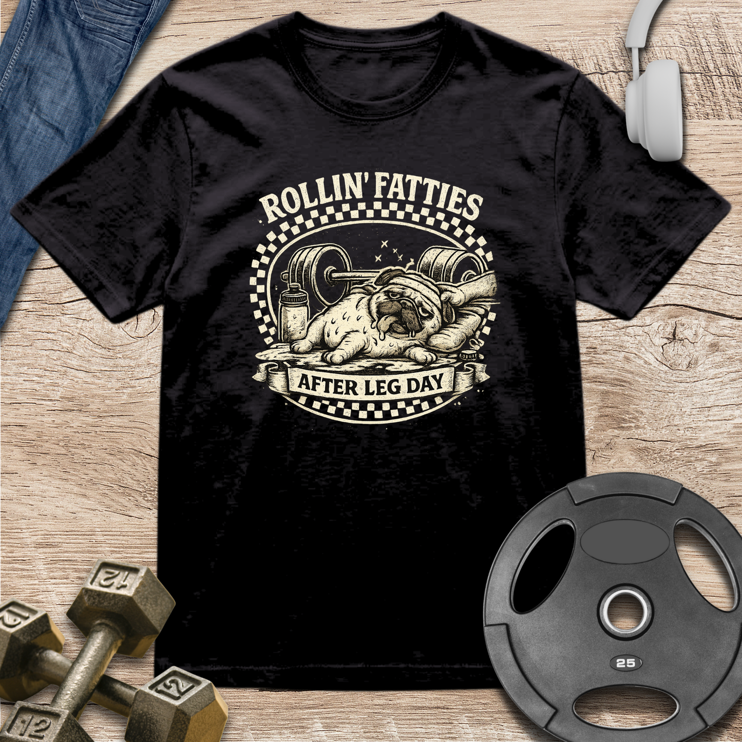 Pug Weightlifting T-Shirt