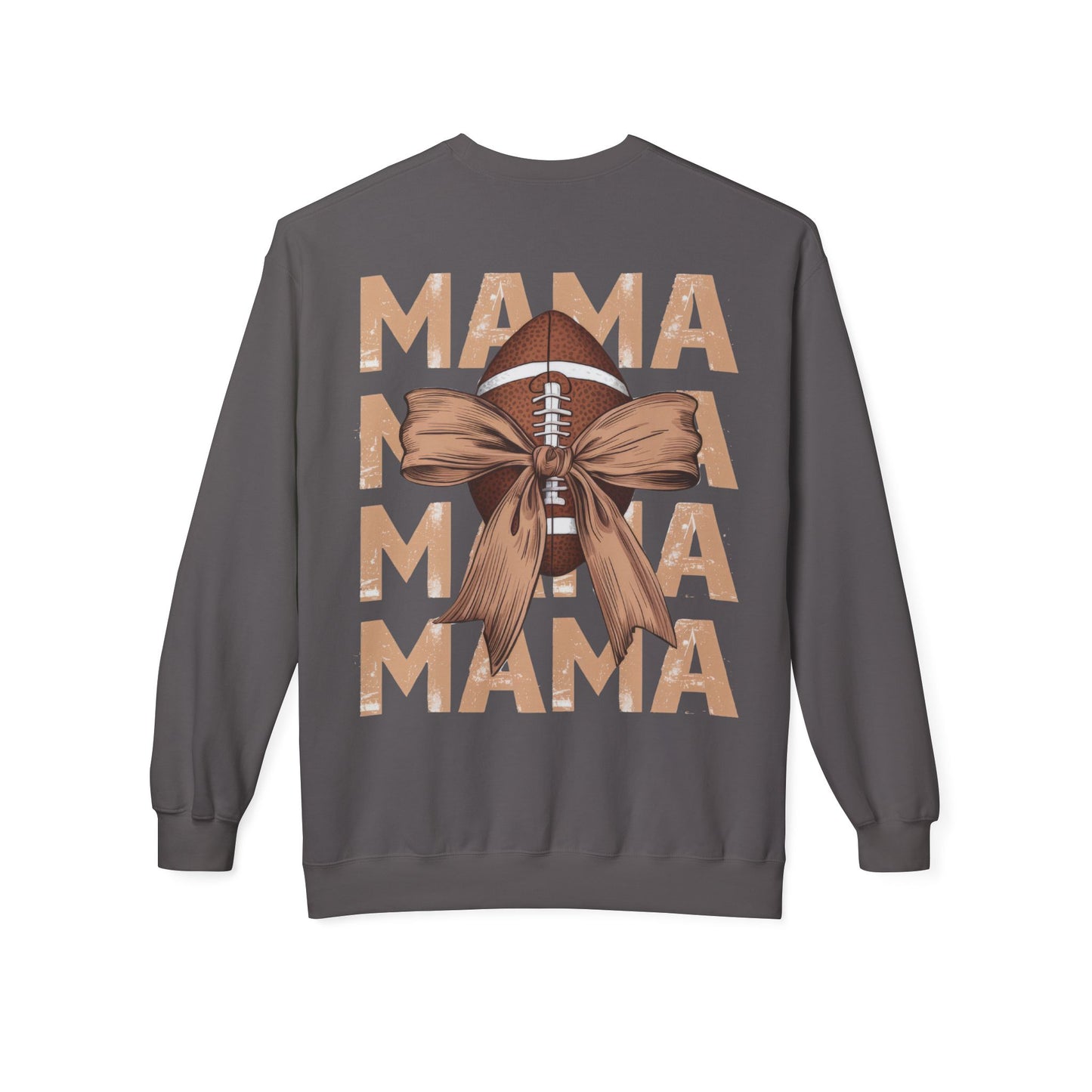 MAMA Football Ribbon Bow Sweatshirt