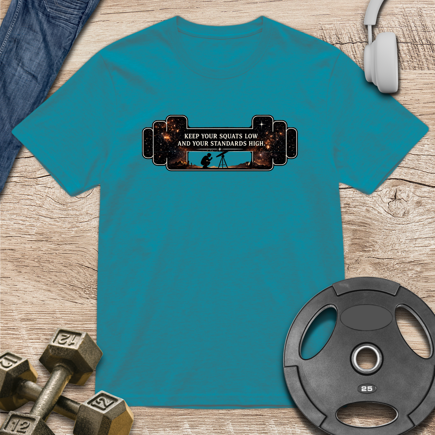 Keep your squat low Barbell T-Shirt