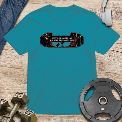 Keep your squat low Barbell T-Shirt
