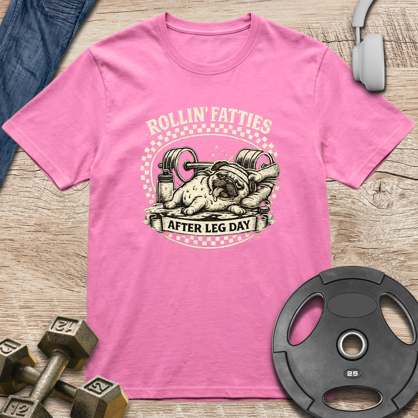 Pug Weightlifting T-Shirt