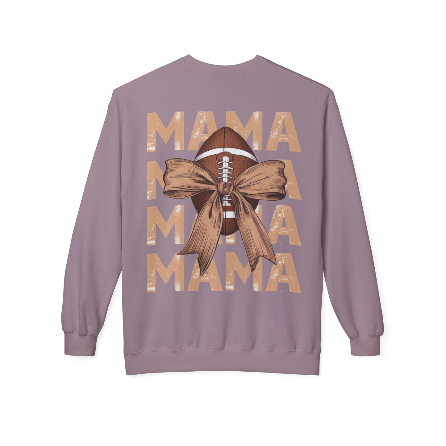 MAMA Football Ribbon Bow Sweatshirt