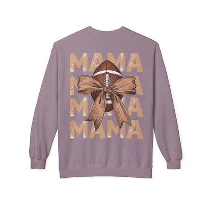MAMA Football Ribbon Bow Sweatshirt