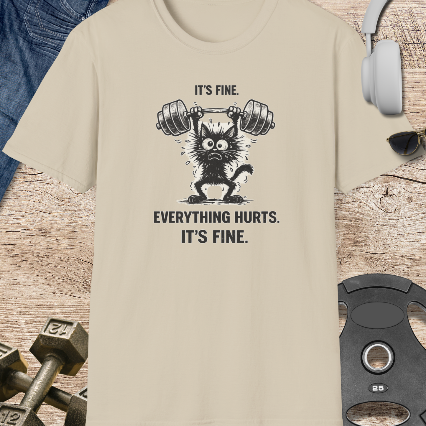 It's Fine Cat T‑Shirt