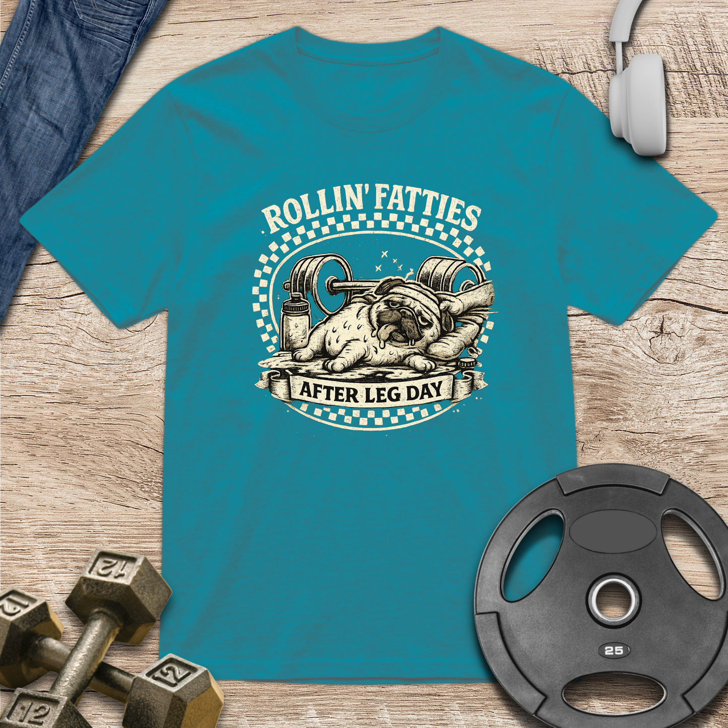 Pug Weightlifting T-Shirt