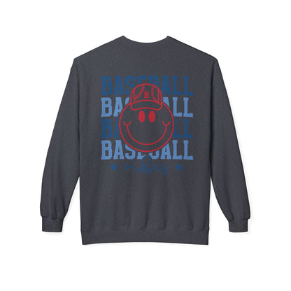 Baseball Smiley Vibes Sweatshirt