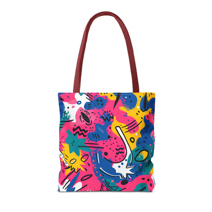Fun Workout Day Fitness Mode All Day Everyday Tote Bag comic background