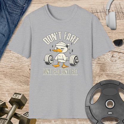 Don't Fart Duck Weightlifting T-Shirt