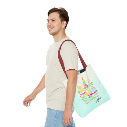 Unicorn Swimming Tote Bag