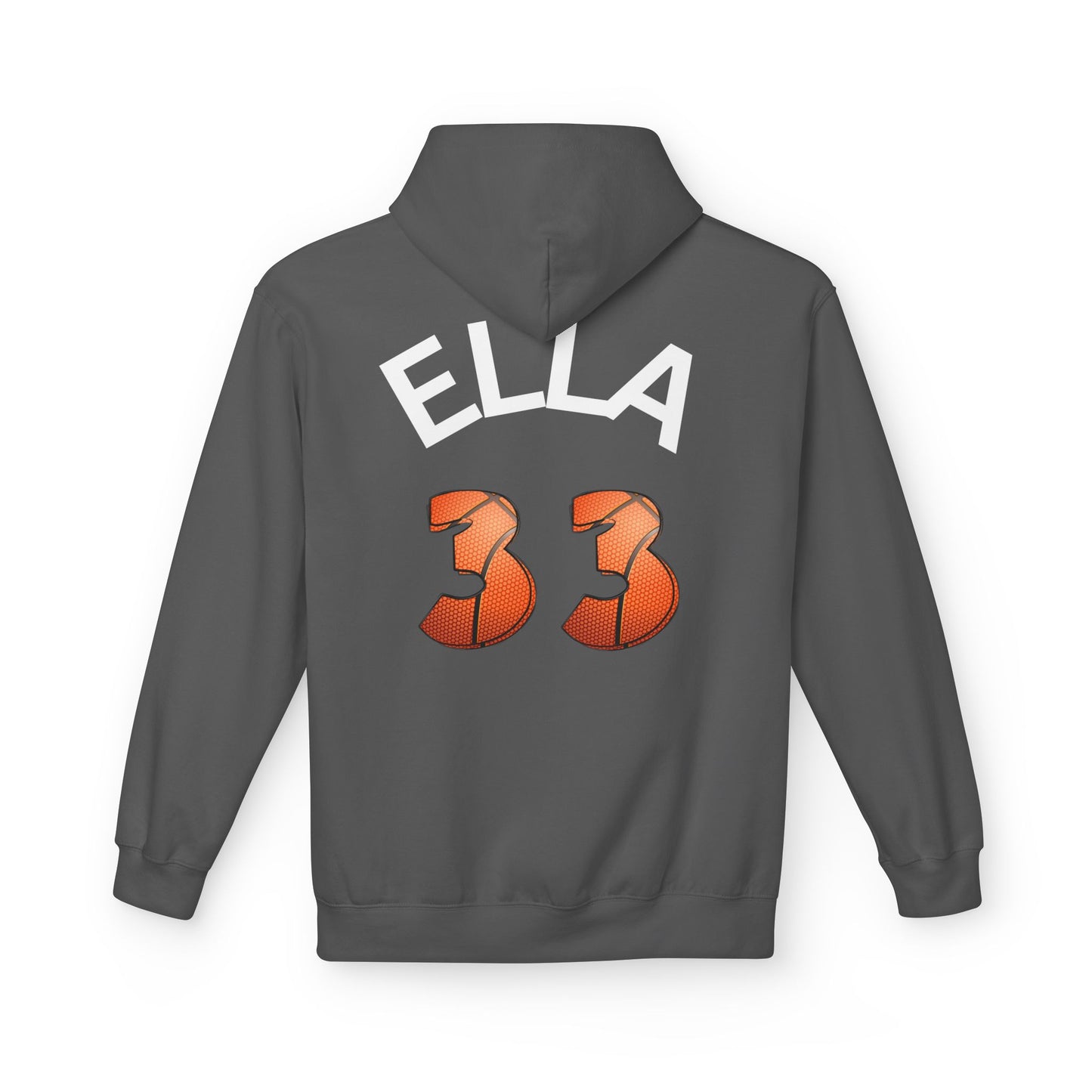 Personlised Name & Number Basketball mama Ribbon Hoodie
