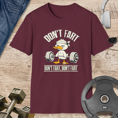 Don't Fart Duck Weightlifting T-Shirt