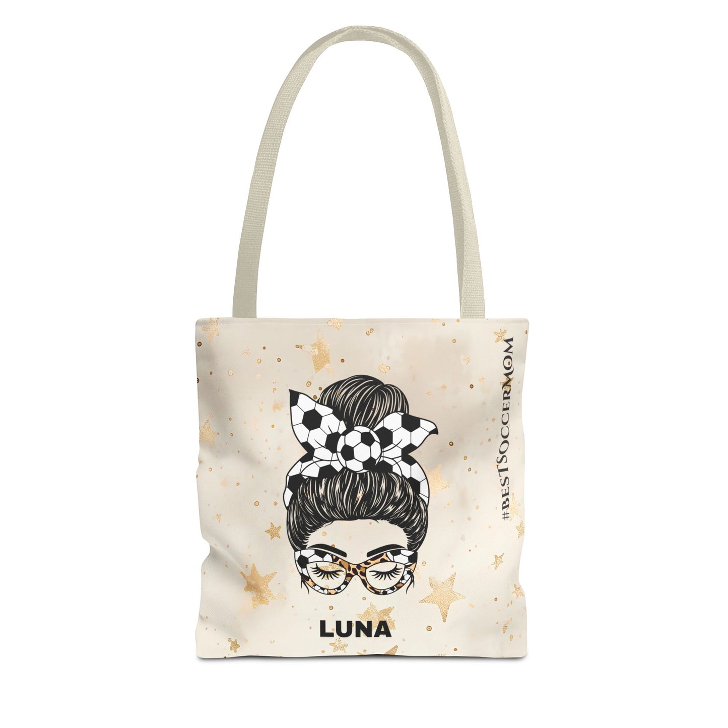 Personalized Funny Best Soccer Mom Tote Bag
