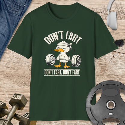 Don't Fart Duck Weightlifting T-Shirt