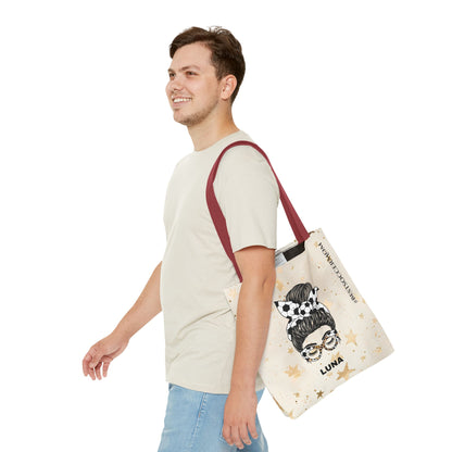 Personalized Funny Best Soccer Mom Tote Bag