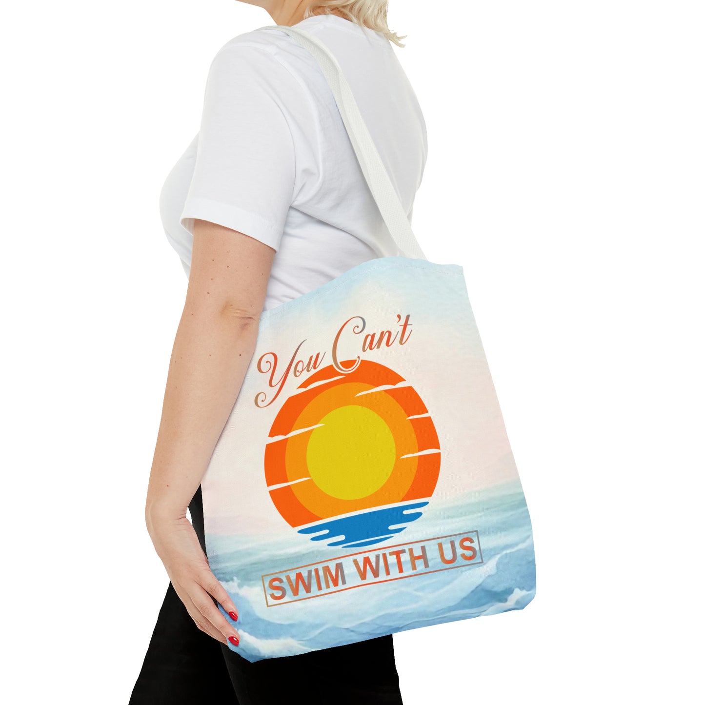 Witty Swimming Tote Bag