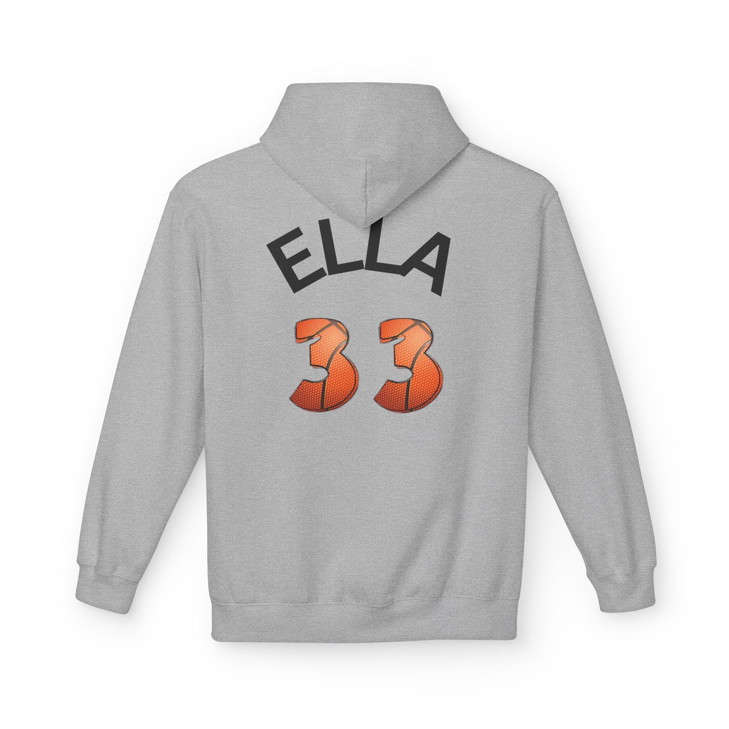 Personlised Name & Number Basketball mama Ribbon Hoodie
