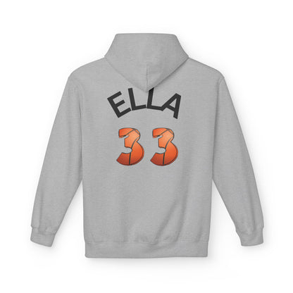 Personlised Name & Number Basketball mama Ribbon Hoodie