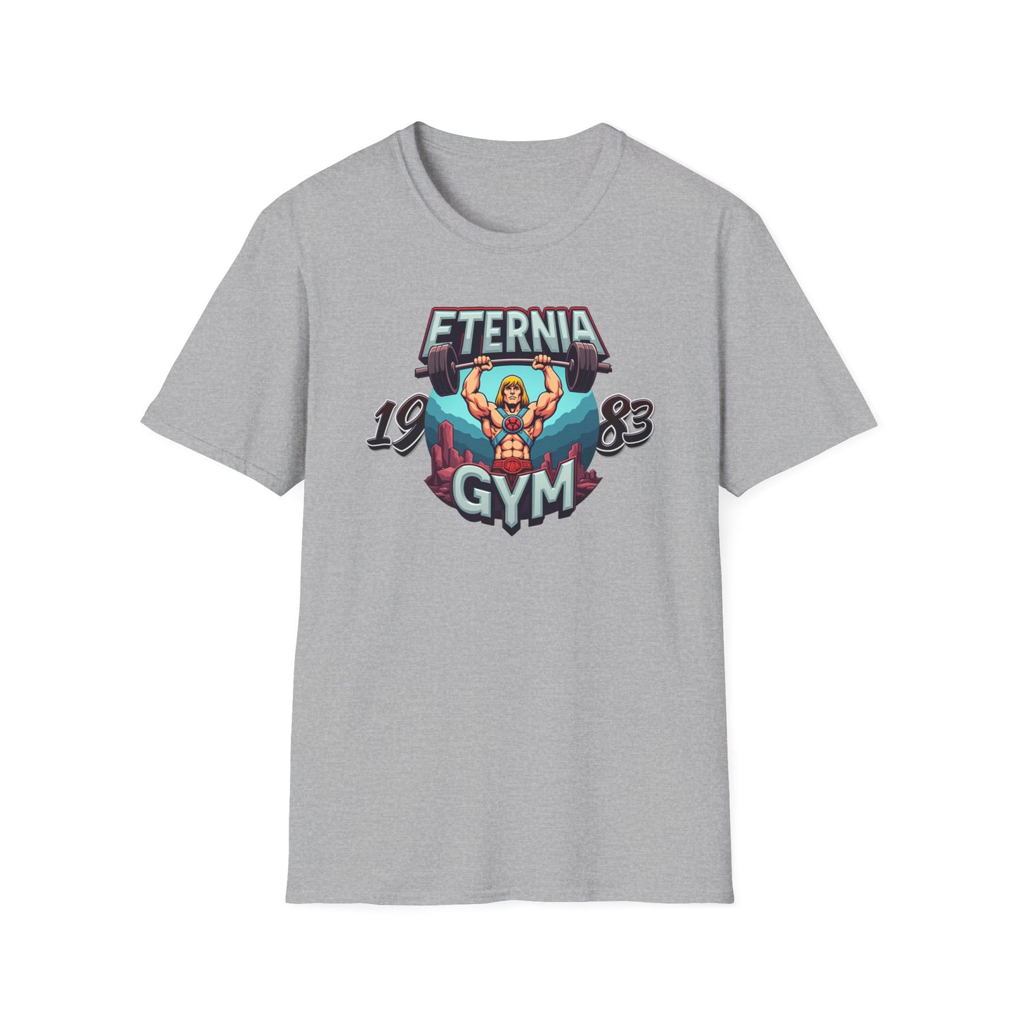 Masters of The Universe TV Series 1983 He Man Eternia Gym T-Shirt