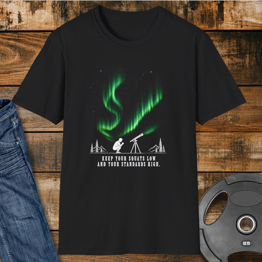 Northern Lights Squat low T-Shirt