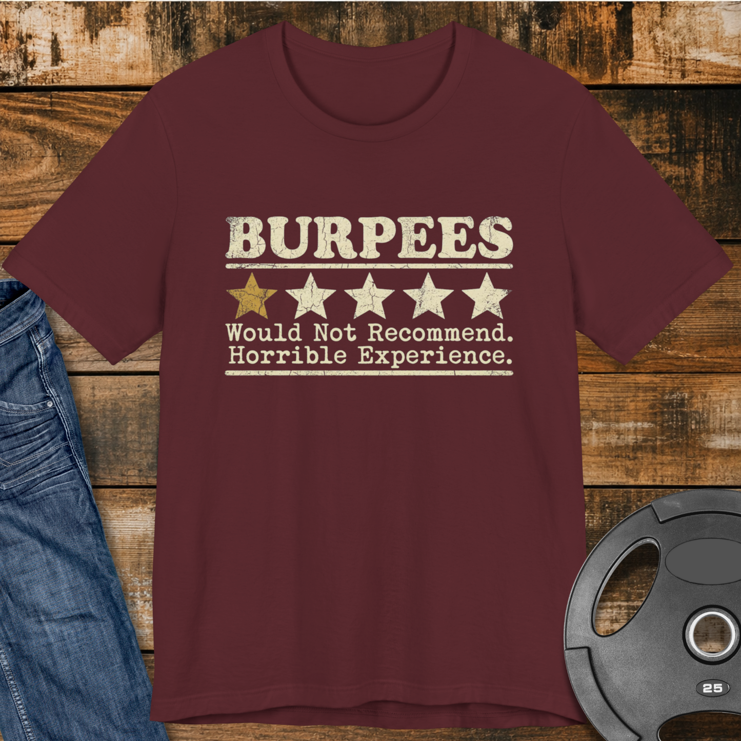 Burpees 1-Star Review T-Shirt