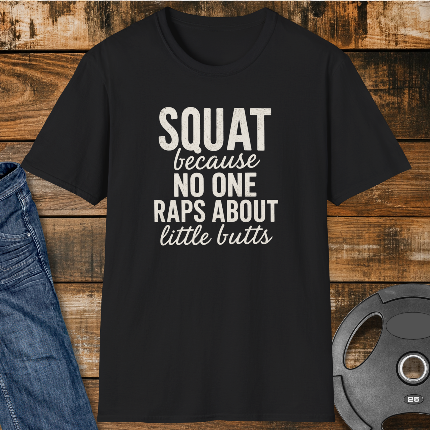 NO ONE raps about little butts T-Shirt