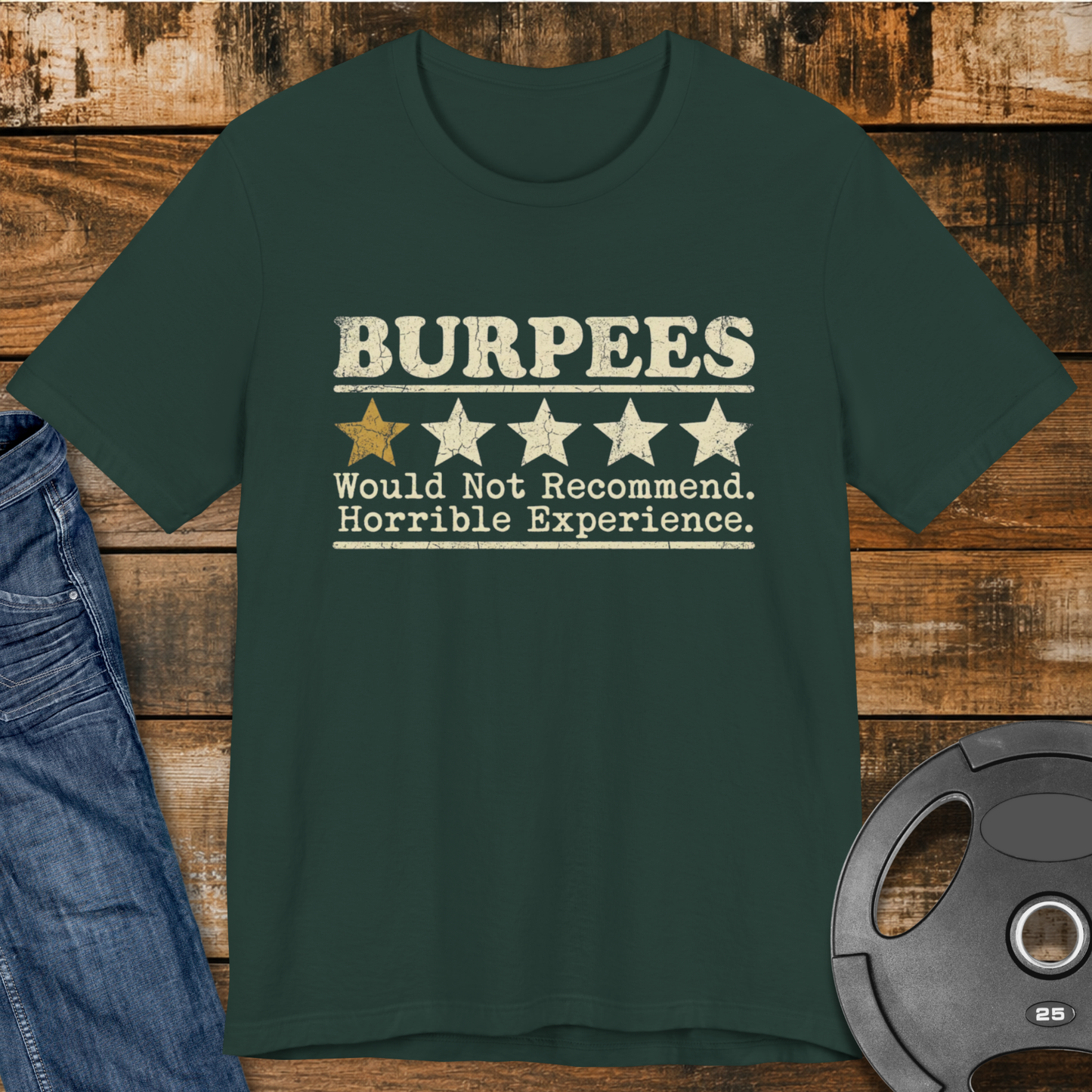 Burpees 1-Star Review T-Shirt