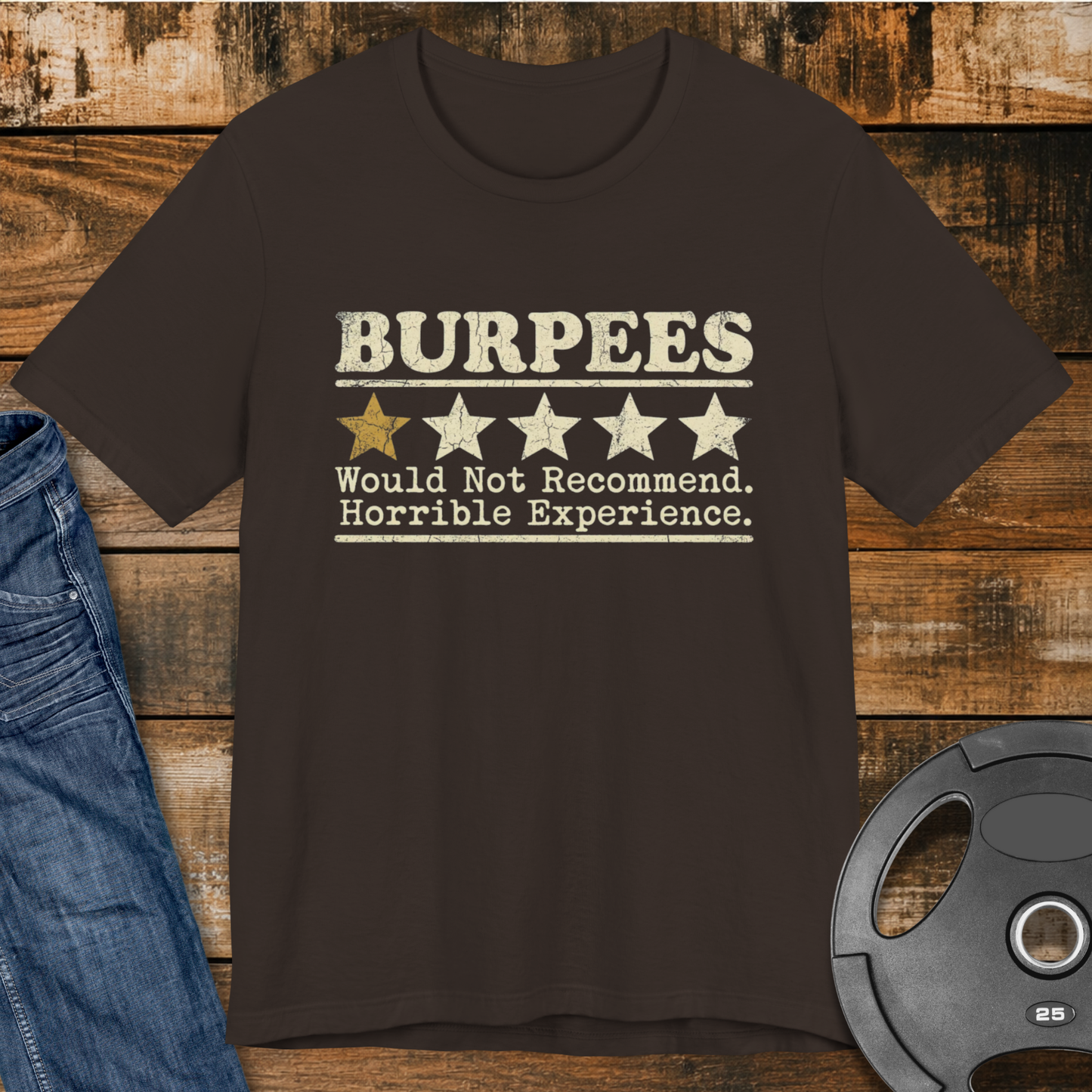 Burpees 1-Star Review T-Shirt