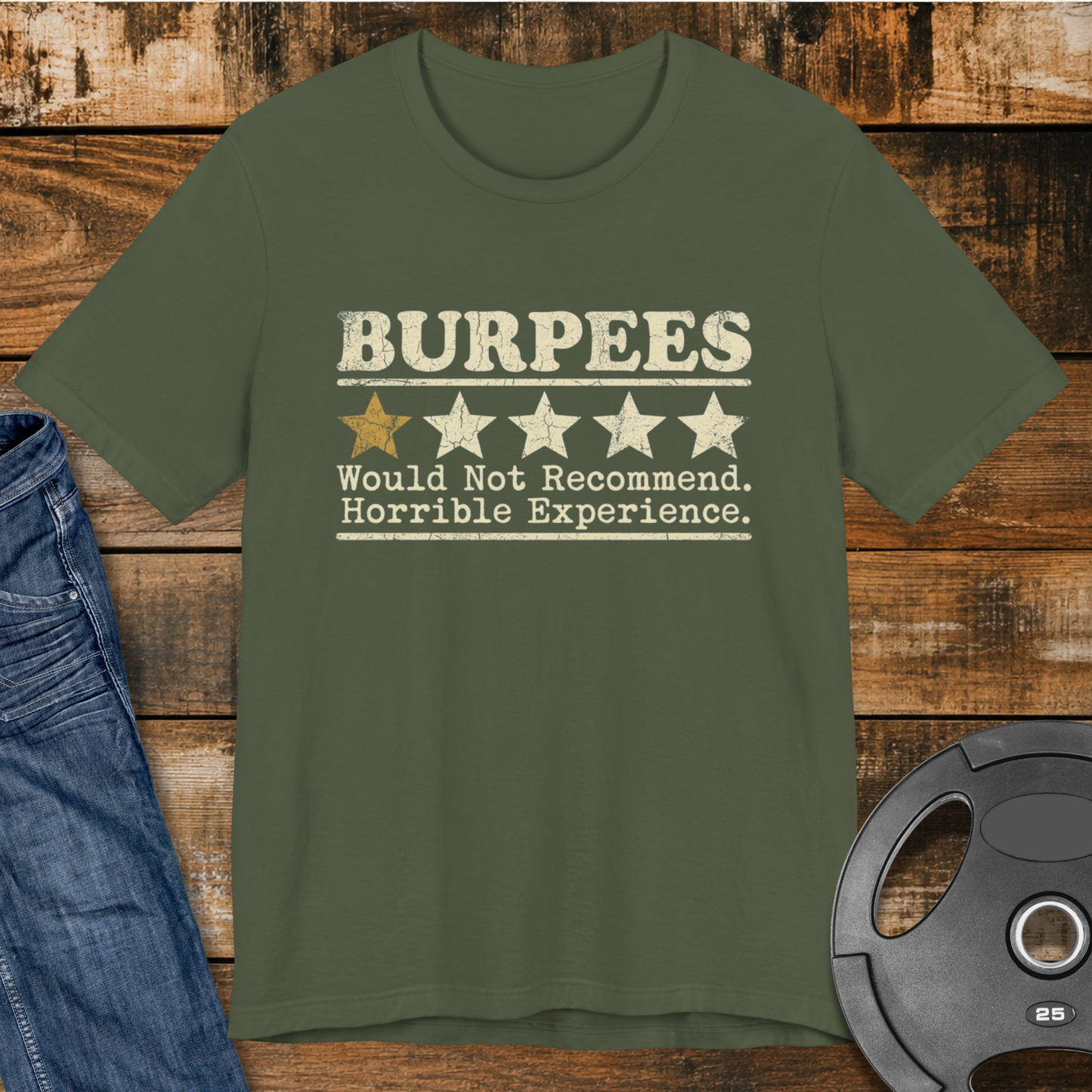 Burpees 1-Star Review T-Shirt