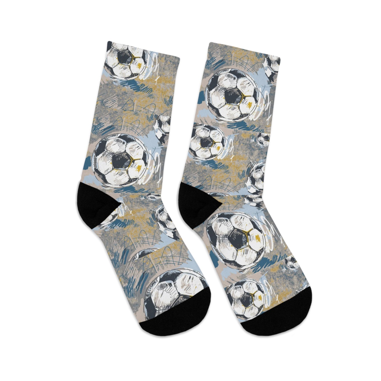 Soccer Watercolor Socks