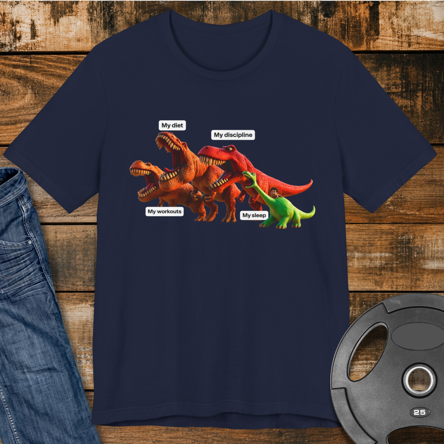 Diet, Workouts, Discipline, Sleep T-Shirt