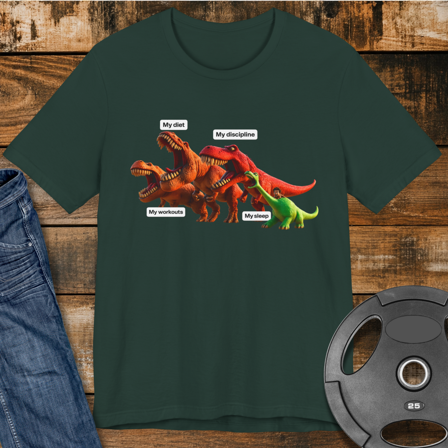 Diet, Workouts, Discipline, Sleep T-Shirt