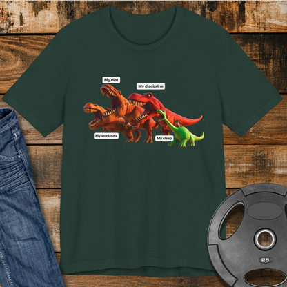 Diet, Workouts, Discipline, Sleep T-Shirt