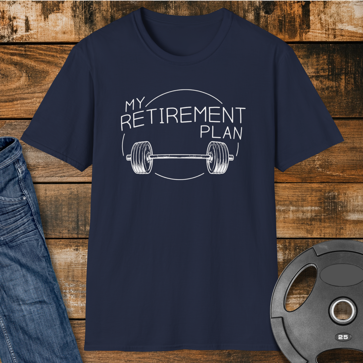 Retirement Plan Weightlifting T-Shirt