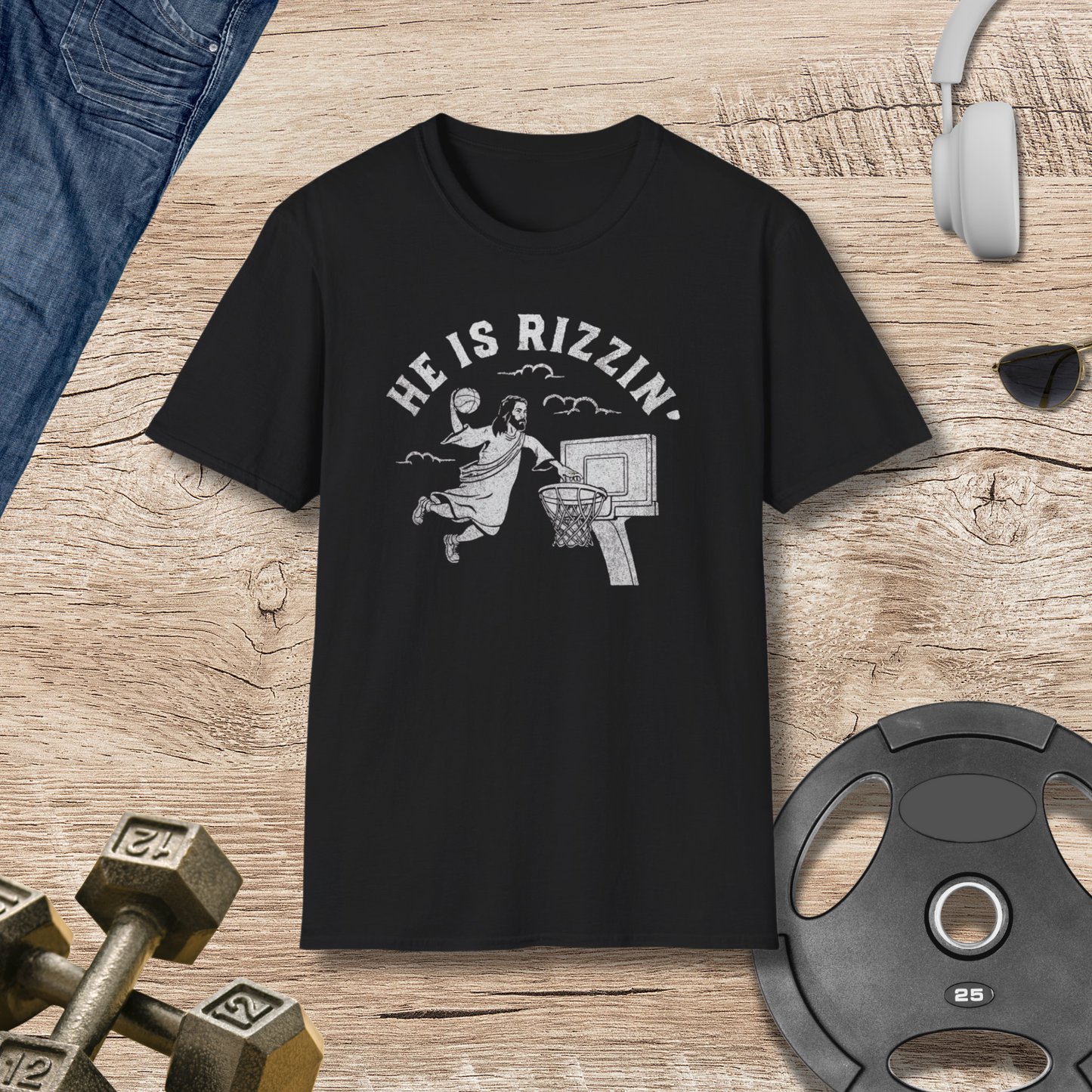 He Is Rizzin' Basketball T-Shirt