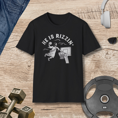 He Is Rizzin' Basketball T-Shirt