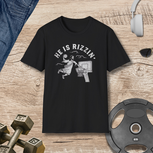 He Is Rizzin' Basketball T-Shirt