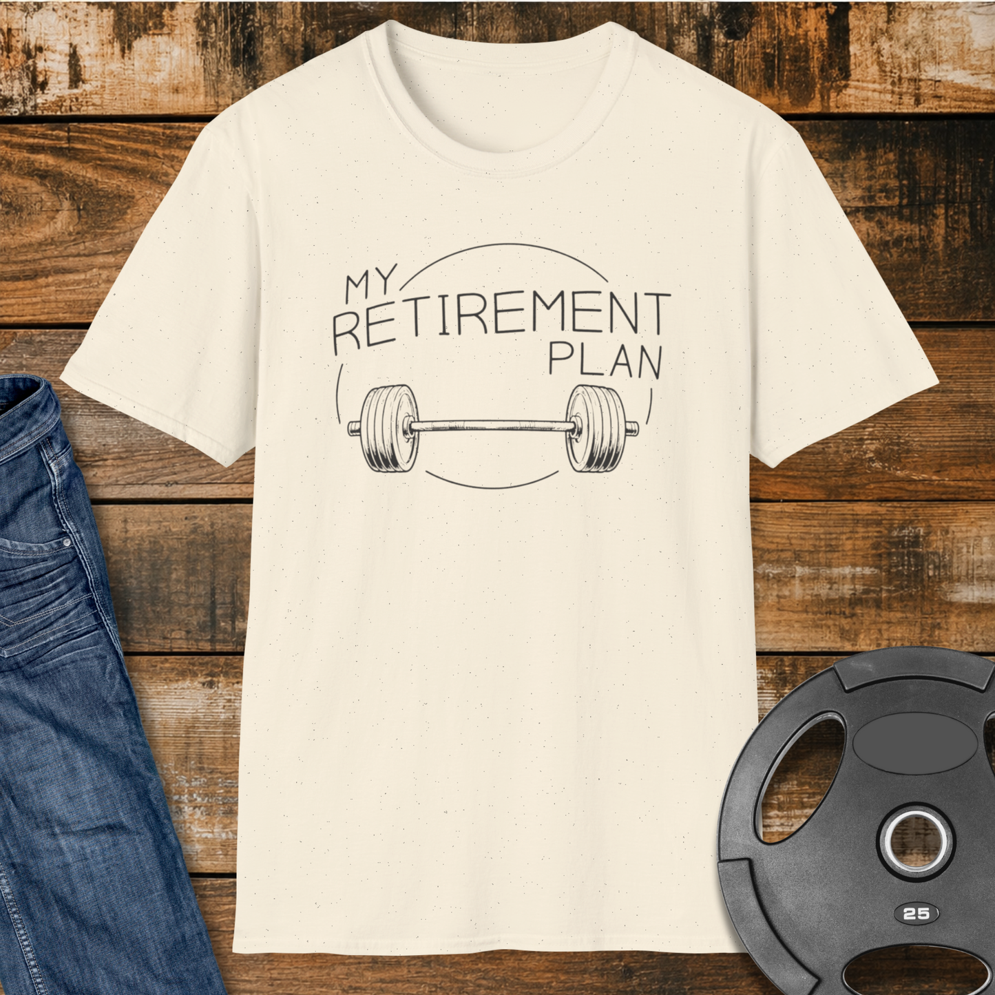 Retirement Plan Weightlifting T-Shirt