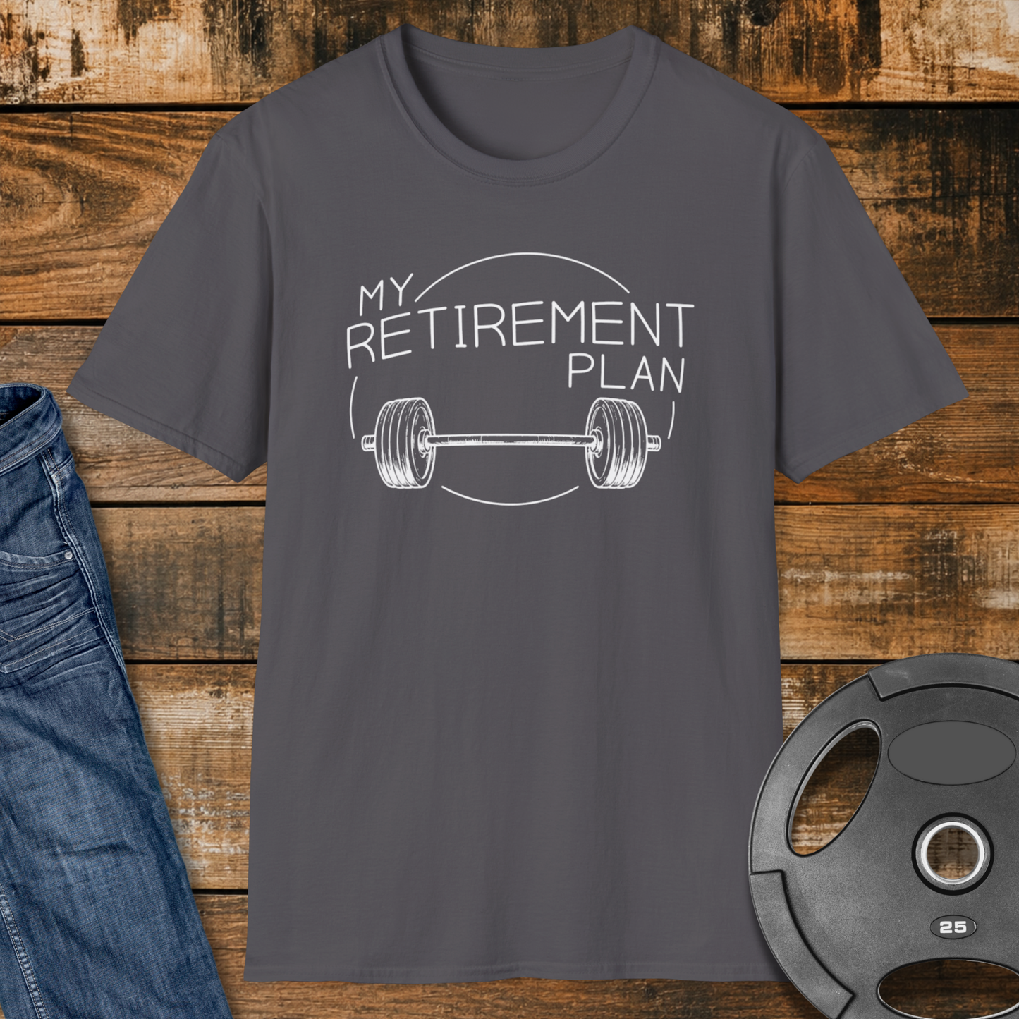 Retirement Plan Weightlifting T-Shirt