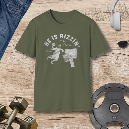He Is Rizzin' Basketball T-Shirt