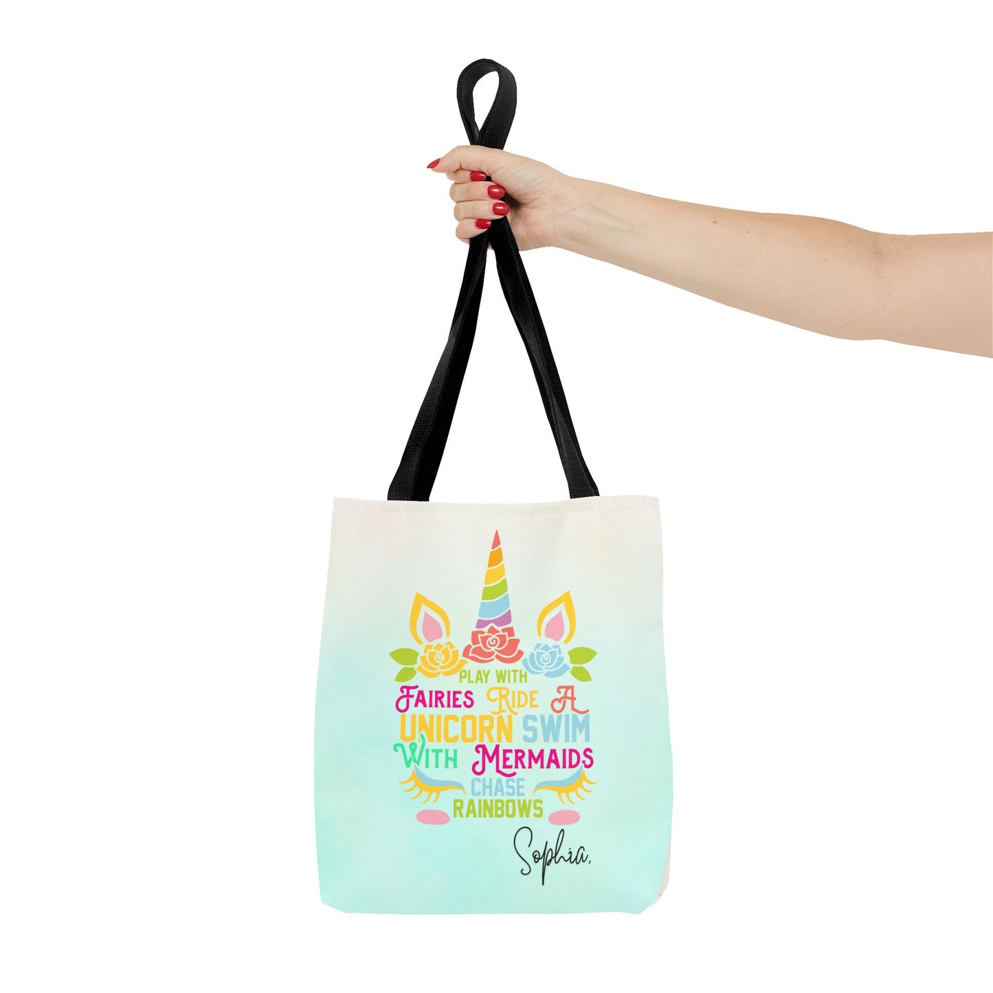 Unicorn Swimming Tote Bag