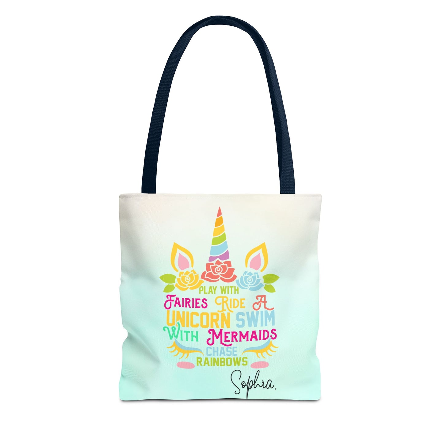 Unicorn Swimming Tote Bag