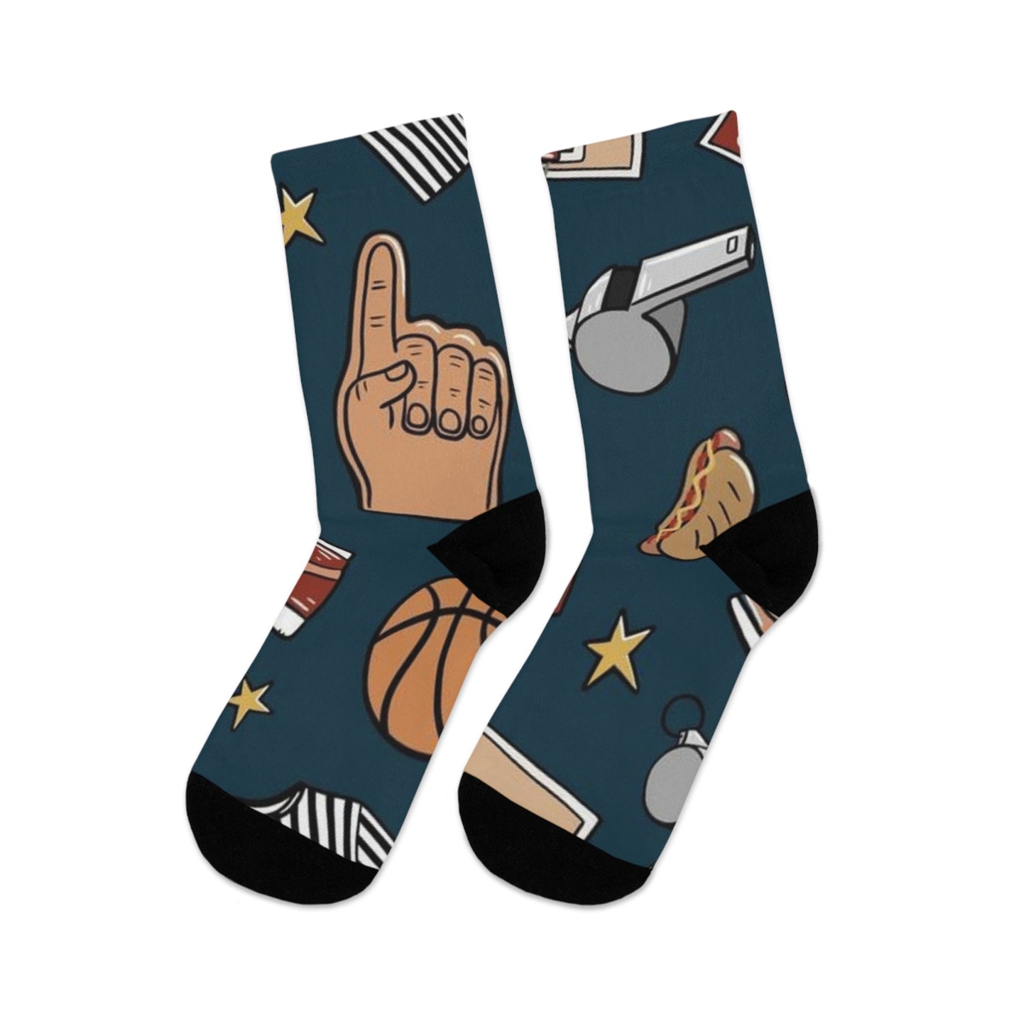 Basketball Go Blue Socks
