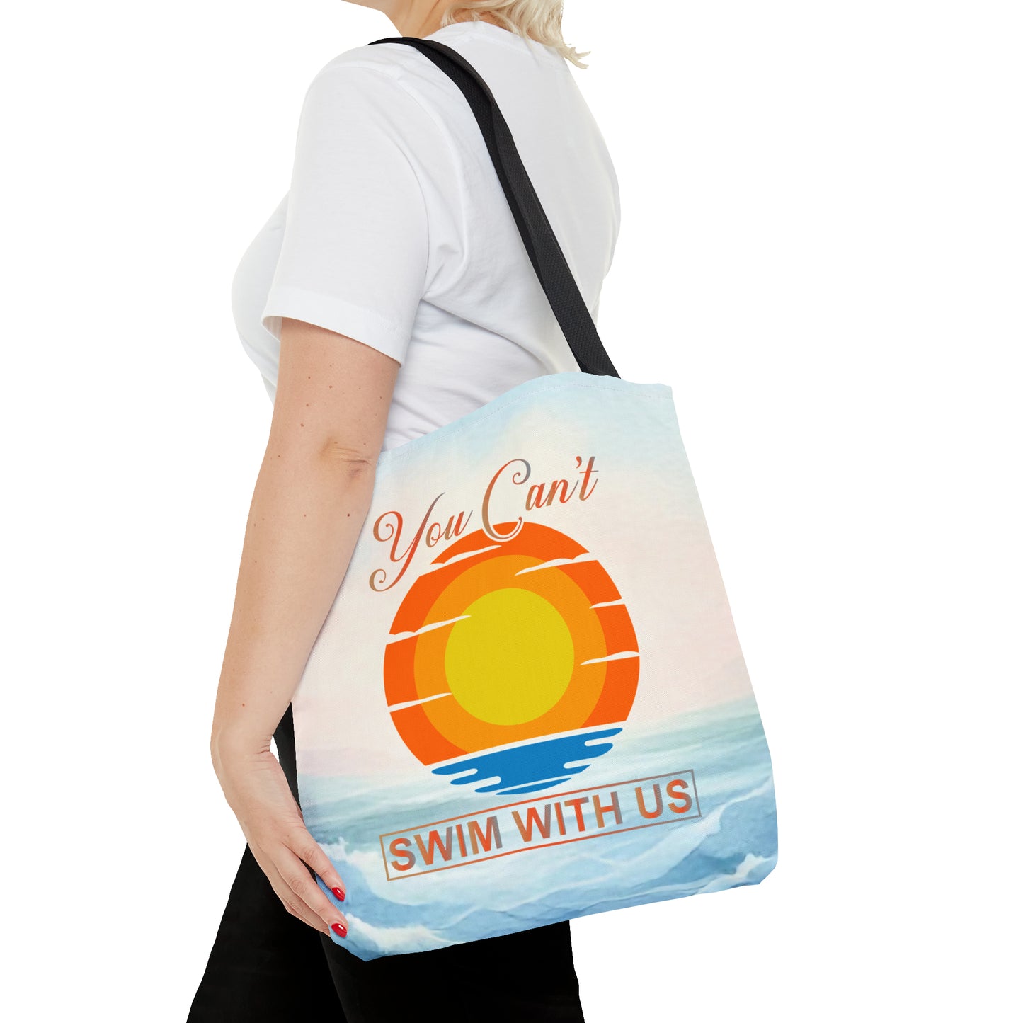 Witty Swimming Tote Bag
