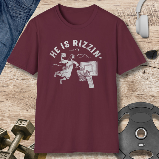 He Is Rizzin' Basketball T-Shirt