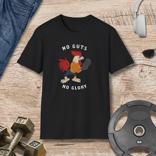 No Guts No Glory Rooster T-Shirt