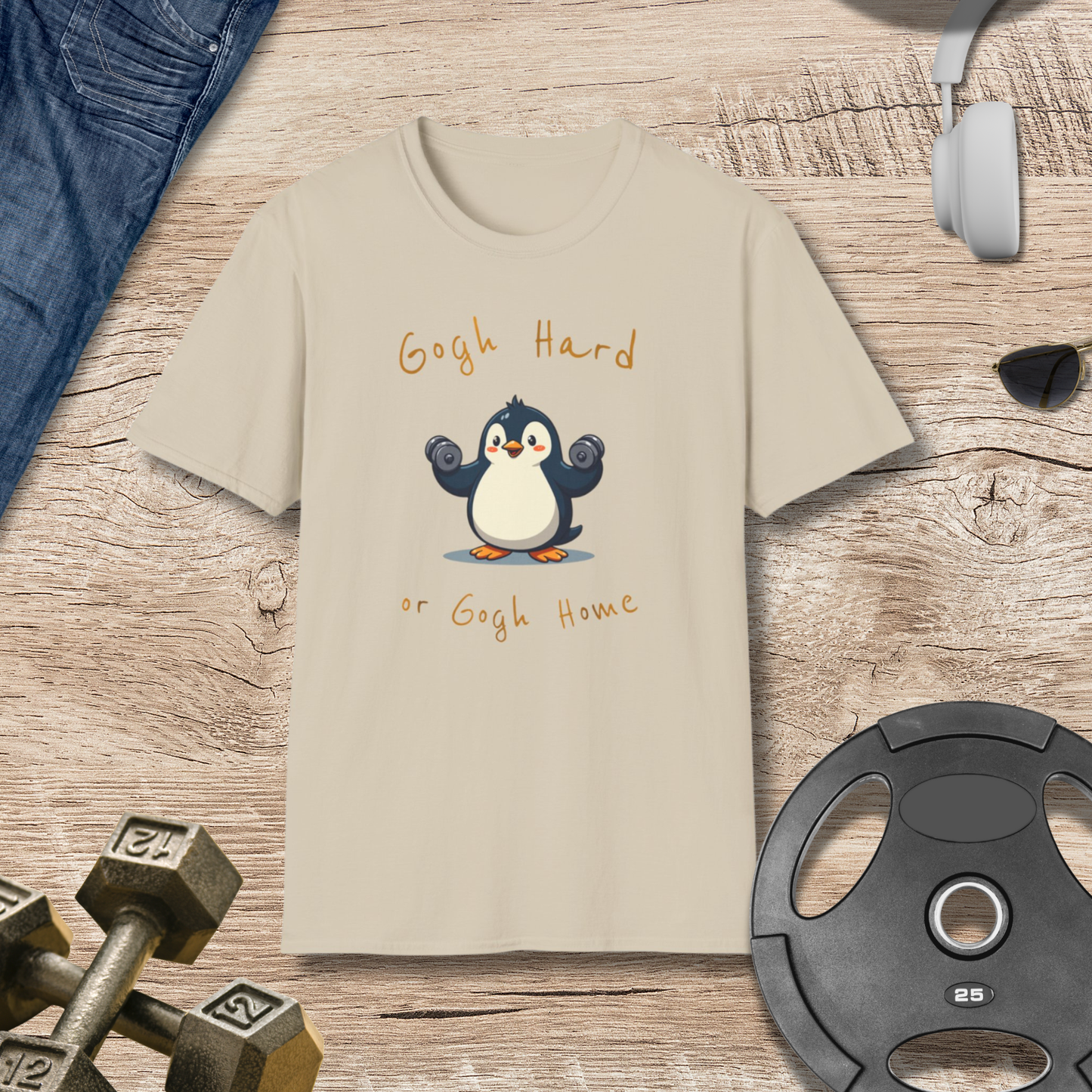 Gogh hard Penguin T-Shirt