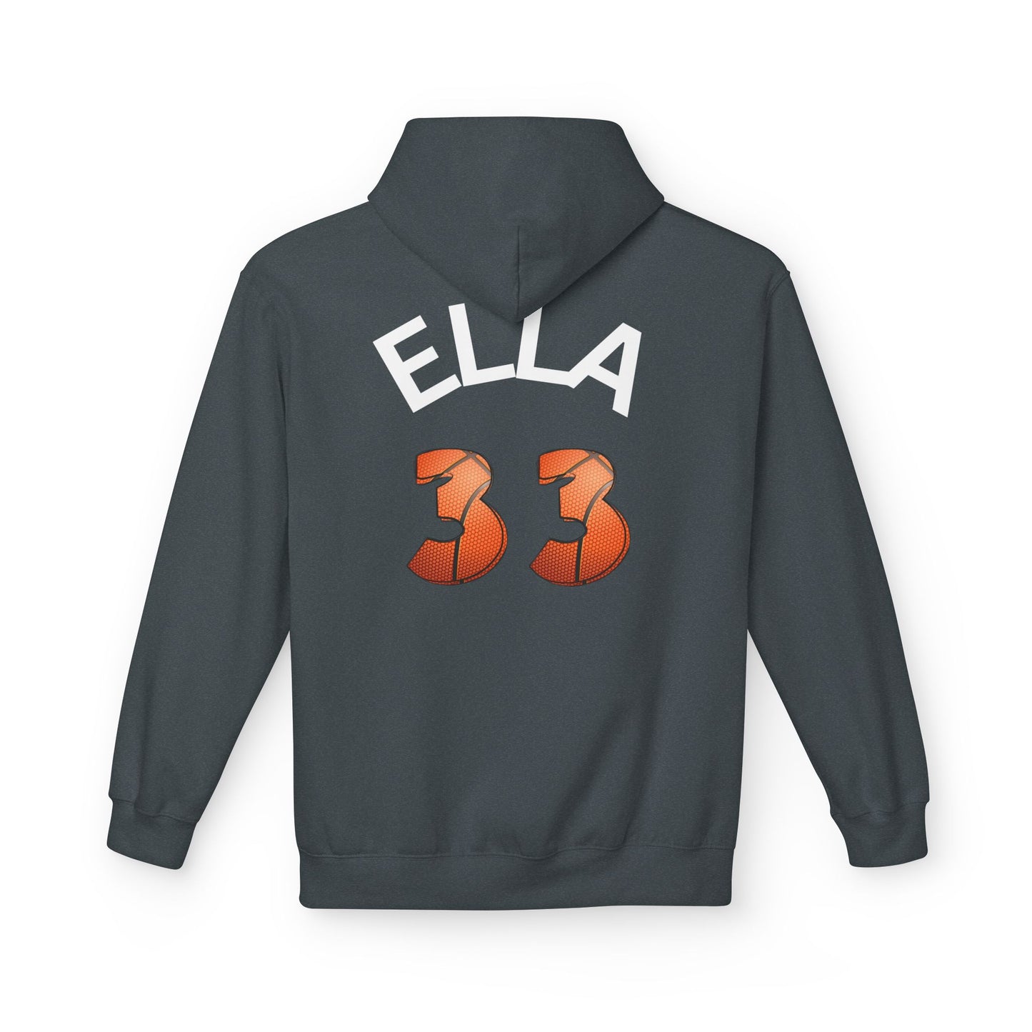 Personlised Name & Number Basketball mama Ribbon Hoodie