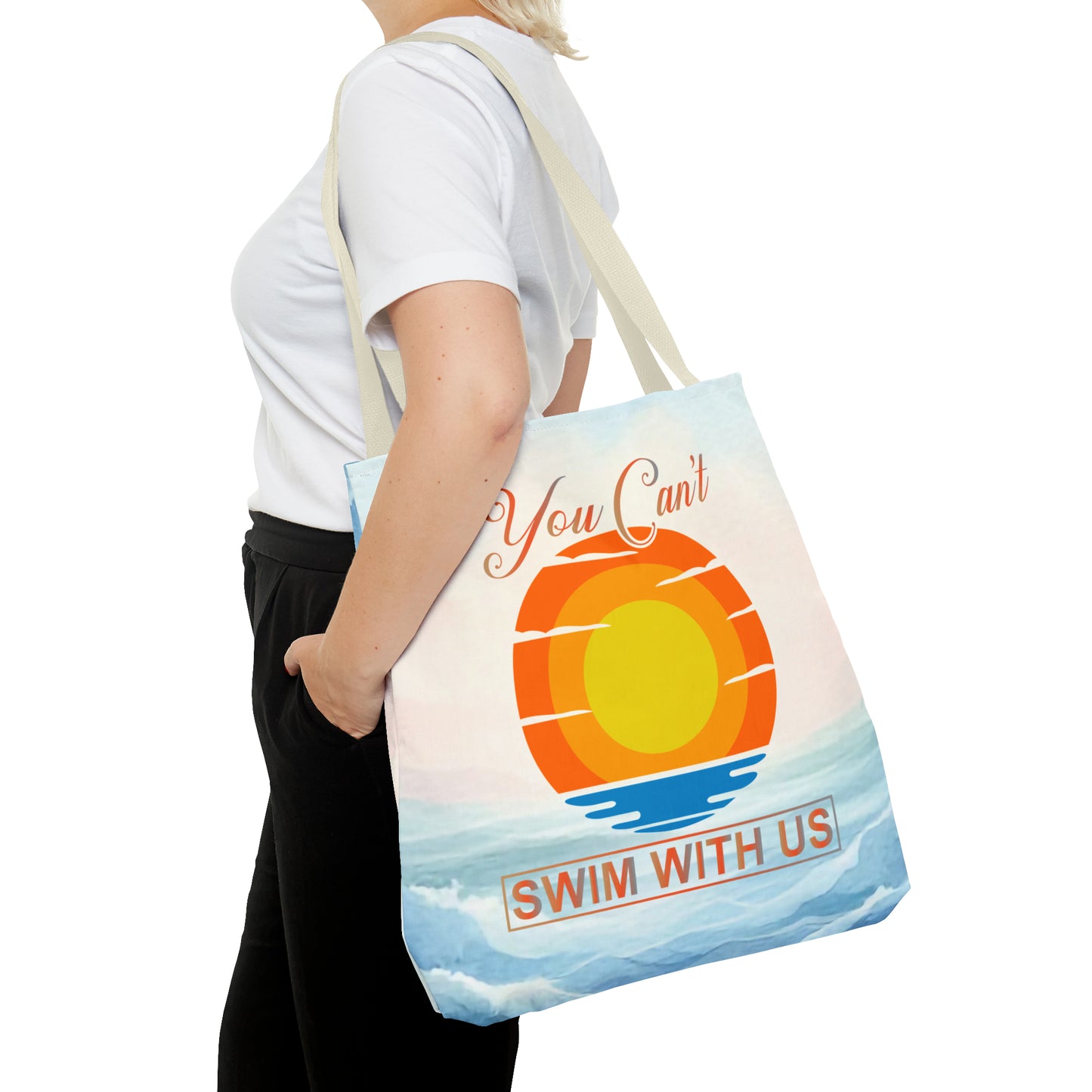 Witty Swimming Tote Bag